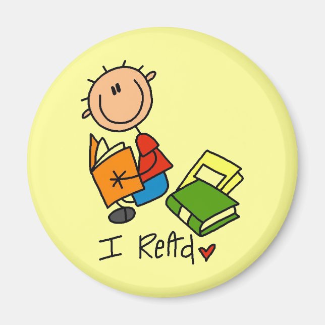 I Read Magnet (Front)