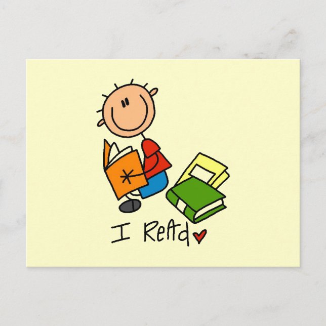 I Read Postcard (Front)