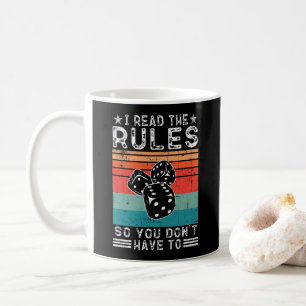 I Read the Rules So You Don't Have to Board Game  Coffee Mug