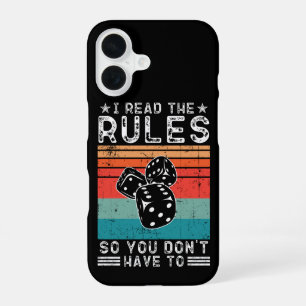 I Read the Rules So You Don't Have to Board Game iPhone 16 Case