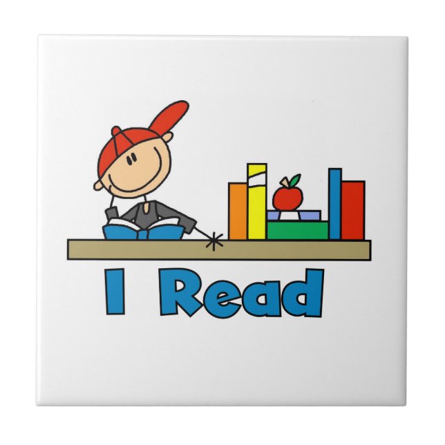 I Read Tile (Front)