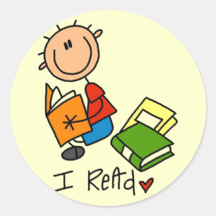 I Read Tshirts and Gifts Classic Round Sticker