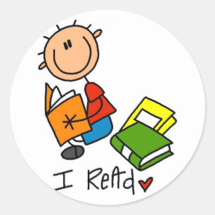 I Read Tshirts and Gifts Classic Round Sticker