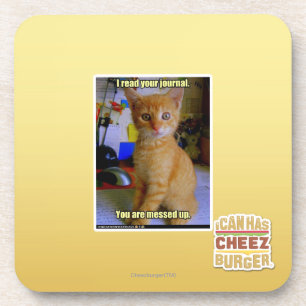 I read your journal coaster
