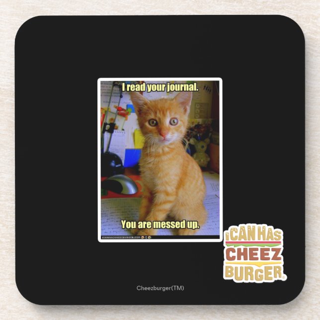 I read your journal coaster (Front)