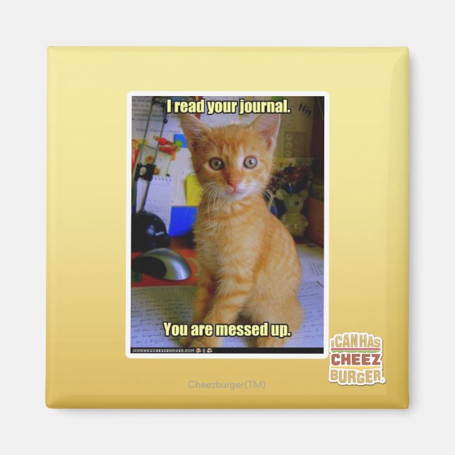 I read your journal magnet (Front)