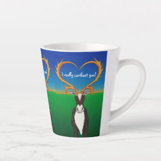 I Really Caribout You Latte Mug