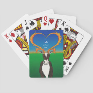 I Really Caribout You Playing Cards