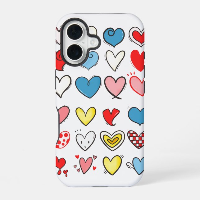 I Really Heart You iPhone 16 Case (Back)