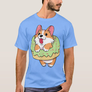 I Really Like Corgi and Doughnut , Funny Cute Corg T-Shirt