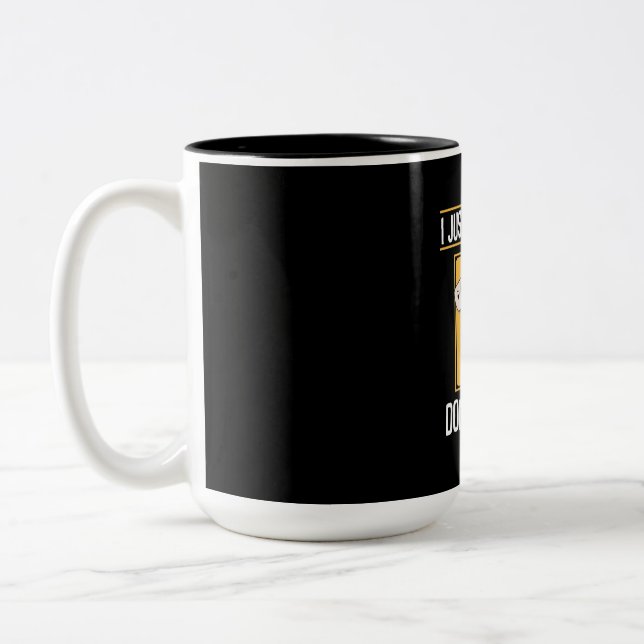 I Really Like Donkeys Two-Tone Coffee Mug (Left)