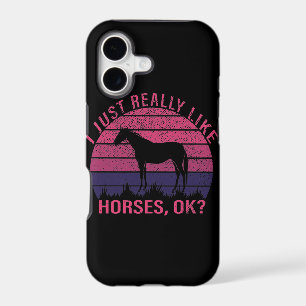 I Really Like Horses in Pink and Deep Purple
