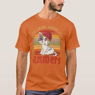 I Really Love Ramen Japanese Food Katzen 326 T-Shirt