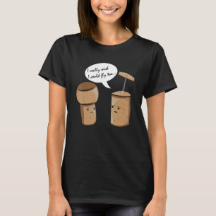 I Really Wish I Could Fly Wine Cork Liquor Alcohol T-Shirt