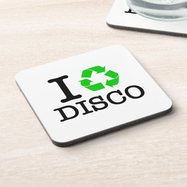 I Recycle Disco Coaster (Left Side)