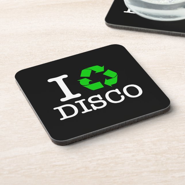 I Recycle Disco Coaster (Left Side)