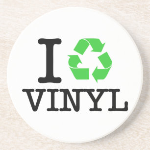 I Recycle Vinyl Coaster