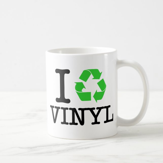 I Recycle Vinyl Coffee Mug (Right)