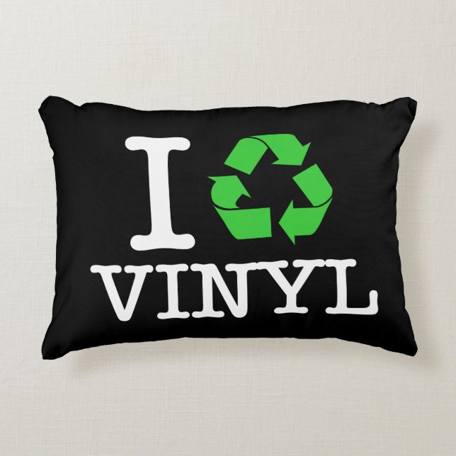 I Recycle Vinyl Decorative Cushion (Front)