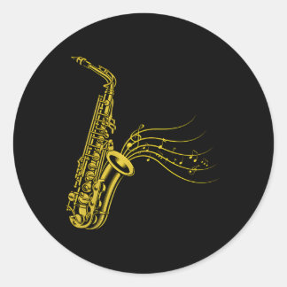 I Reed A Lot Saxophone Saxophonist Saxophone Playe Classic Round Sticker
