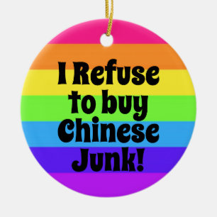 I Refuse to buy Chinese Junk! Ceramic Tree Decoration