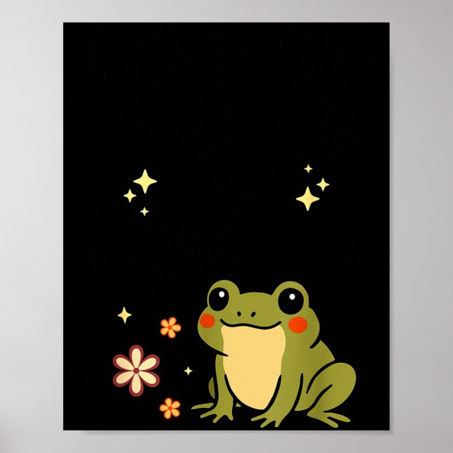 I Refuse To Lose My Whimsy – Cute Frog Quote Funny Poster (Front)