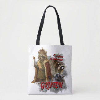 I Refuse To Tolerate Gluten funny meme bag