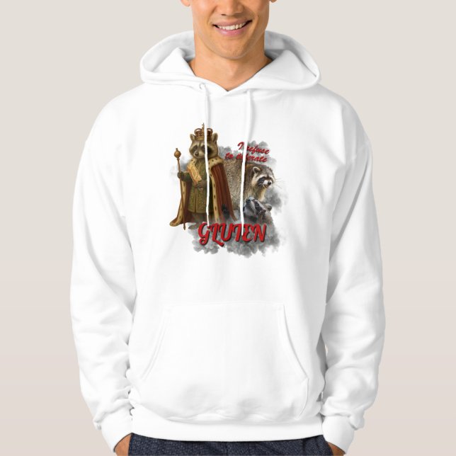 I Refuse To Tolerate Gluten meme funny sweatshirt (Front)