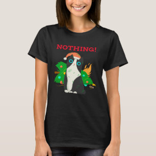 I Regret Nothing Christmas Cat Holiday T-Shirt