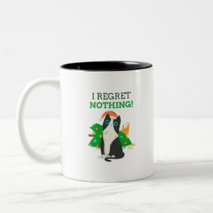 I REGRET NOTHING Two-Tone COFFEE MUG