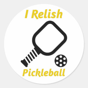 I Relish Pickleball  Classic Round Sticker