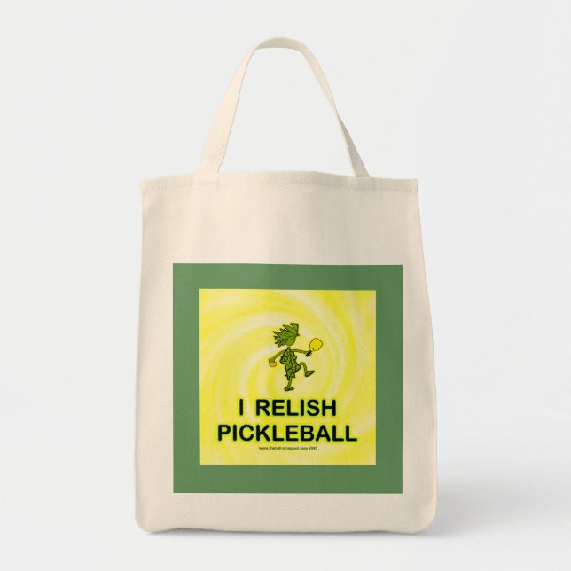 I Relish Pickleball Shirts & Gifts Tote Bag (Front)