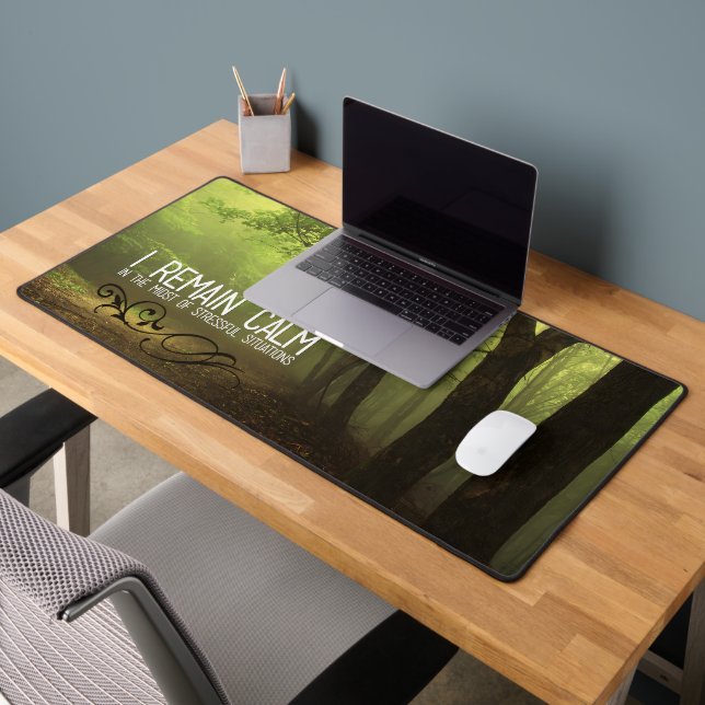 "I remain calm" Motivation Affirmation Desk Mat (Office 2)