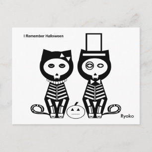 I Remember Halloween Postcard