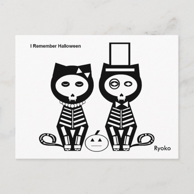 I Remember Halloween Postcard (Front)
