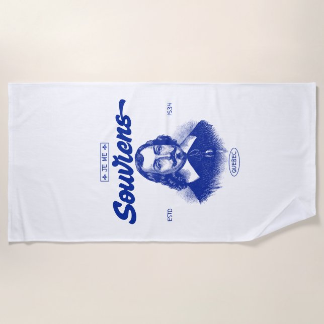 I remember (in French) Beach Towel (Front)