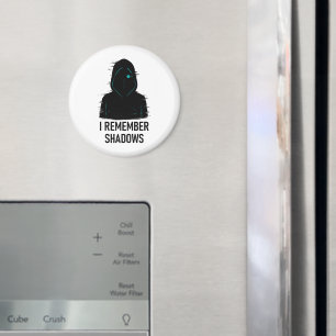 I Remember Shadows - Glitched Hooded Figure Design Magnet