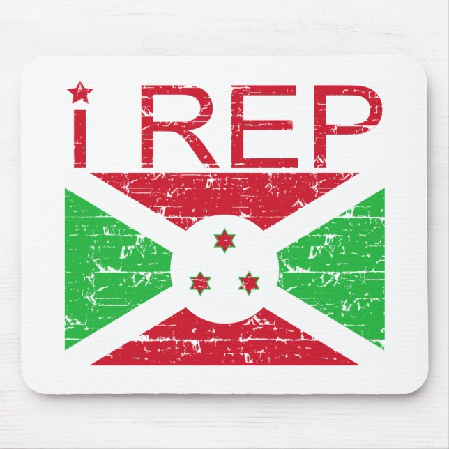 I rep Burundi Mouse Mat (Front)
