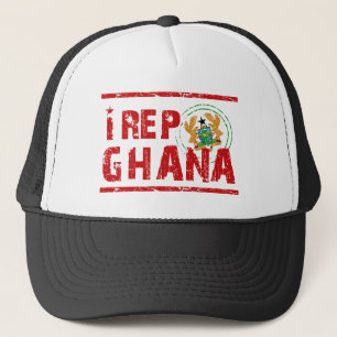 I rep Ghana Trucker Hat