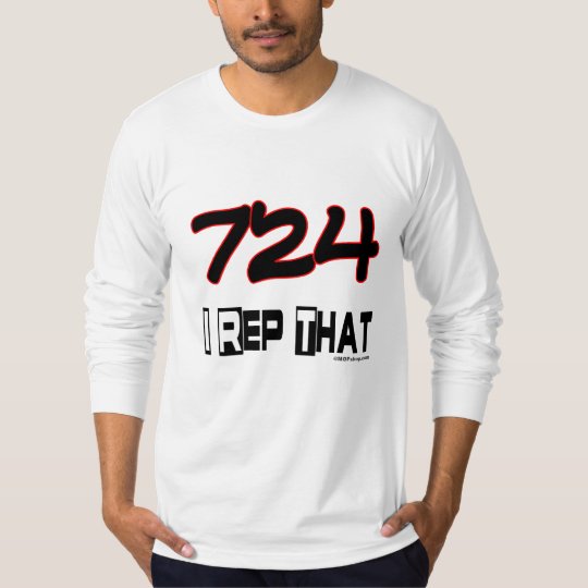 I Rep That 724 Area Code T-Shirt