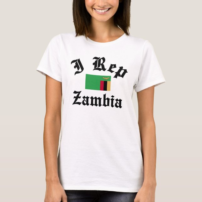 I rep Zambia T-Shirt (Front)