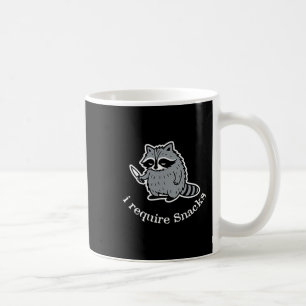 I Require Snacks Racoon Cute Animal Lovers Women Coffee Mug