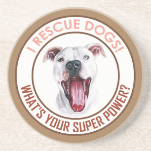 I RESCUE DOGS! COASTER
