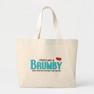 I Rescued a Brumby (Female Horse) Large Tote Bag
