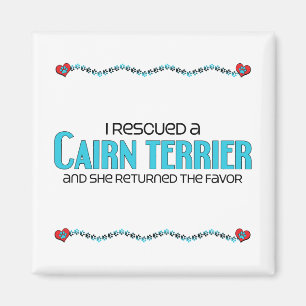 I Rescued a Cairn Terrier (Female Dog) Magnet