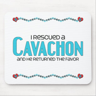 I Rescued a Cavachon (Male) Dog Adoption Design Mouse Mat