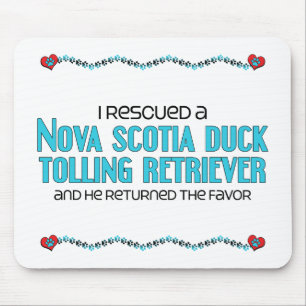 I Rescued a Duck Tolling Retriever (Male Dog) Mouse Mat