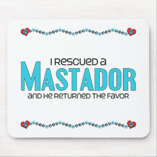 I Rescued a Mastador (Male) Dog Adoption Design Mouse Mat