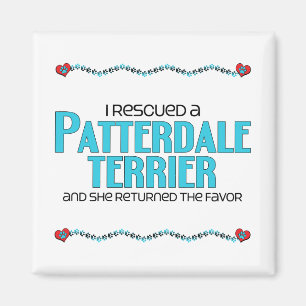 I Rescued a Patterdale Terrier (Female Dog) Magnet