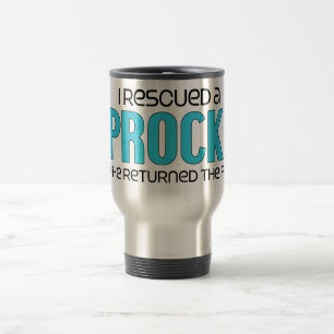 I Rescued a Sprocker (Male) Dog Adoption Design Travel Mug